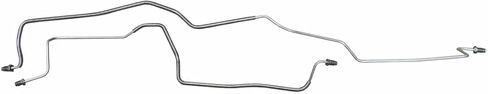 Inline Tube Compatible with 1984-92 Chevrolet Camaro 3/16" Rear Drum Brake Axle Lines Metric Fittings 2pc, OE Steel in Saudi Arabia