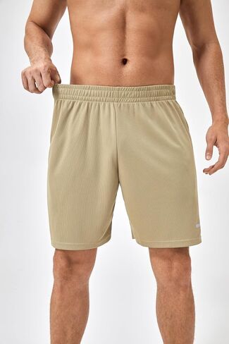 Men's Quick-Dry Athletic Shorts with Pockets, Lightweight Workout Shorts, Breathable Running Shorts with Elastic Waistband in Saudi Arabia