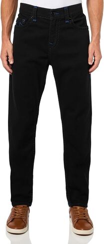 True Religion Men's Rocco Super T Jeans - Non-Flap Pockets, 32-Inch Inseam, Skinny Slim Fit in Saudi Arabia