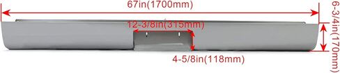 HECASA Steel Roll Pan Compatible with 1967-1972 Ford F100 Fleetside Models W/LED Lights in Saudi Arabia