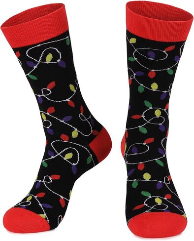 جوارب عيد الميلاد من Aueyan للرجال والنساء، جوارب عطلات مضحكة لتخزين الهدايا in Kuwait