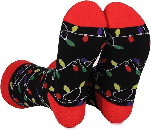 جوارب عيد الميلاد من Aueyan للرجال والنساء، جوارب عطلات مضحكة لتخزين الهدايا in Kuwait