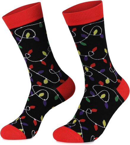 جوارب عيد الميلاد من Aueyan للرجال والنساء، جوارب عطلات مضحكة لتخزين الهدايا in Kuwait