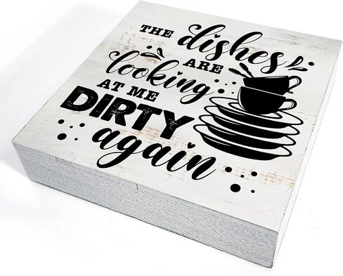 Oh the Places You'll Go Wood Box Sign Home Decor Rustic Nursery Quote Wooden Box Sign Block Plaque for Wall Tabletop Desk Home Nursery Decoration 5" x 5" in Kuwait