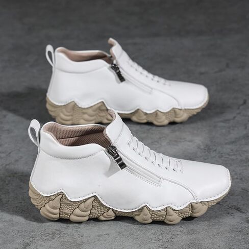 Women's Waterproof Platform Chukka Boots Fashion High Top Non-Slip Breathable Breathable Orthopedic Shoes Outdoor Hiking Walking Casual Sneakers in Saudi Arabia