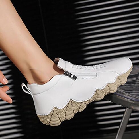 Women's Waterproof Platform Chukka Boots Fashion High Top Non-Slip Breathable Breathable Orthopedic Shoes Outdoor Hiking Walking Casual Sneakers in Saudi Arabia