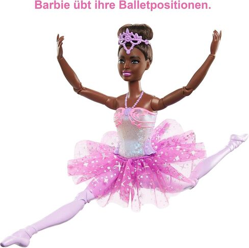 Barbie Dreamtopia Twinkle Lights Ballerina Doll with Blonde Hair & Light-Up Feature Wearing Royal Headband & Pink Tutu in Saudi Arabia