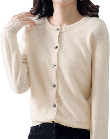 Cream Cashmere Cardigan Sweaters for Women Button Down Open Lightweight Plus Size Cardigans 2025 Fall Winter Clothing in Saudi Arabia