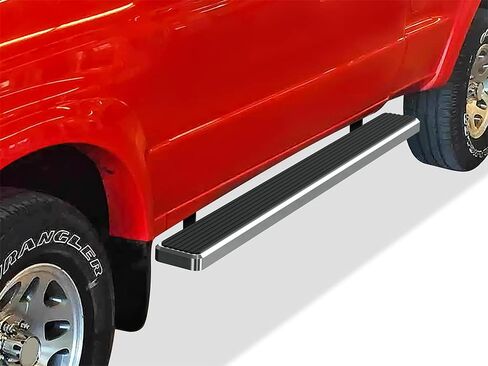 لوحات تشغيل APS مقاس 6 بوصات متوافقة مع Ford Ranger Mazda B-Series 1999-2011 Super Cab 4 أبواب 304 من الفولاذ المقاوم للصدأ (قضبان Nerf وخطوات جانبية وقضبان جانبية) in Saudi Arabia