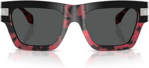 Versace Man Sunglasses Havana Blue Frame, Dark Grey Lenses, 55MM in Saudi Arabia