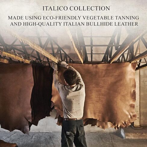 Tony Perotti Men's Italian Leather Trifold RFID Wallet With ID Window, Card Holders, Currency Gusset, Receipt Pockets - Eco-Friendly Vegetable-Tanned Full Grain Leather in Saudi Arabia