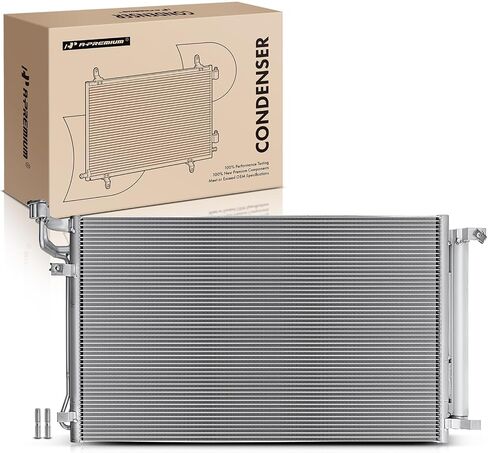 A-Premium A/C Condenser Replace# 4448, 97606B1200 - Compatible with 2015-2016 Hyundai Genesis, 2017 Genesis G80, 2017-2019 G90, 3.8L 5.0L in Saudi Arabia