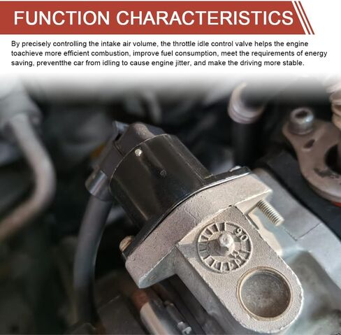 Car Idle Speed Control Valve, Idle Air Control Valve, Throttle Stepper Motor for Stable Engine Operation, Vehicle Modified Repair Accessories Compatible with King Kong, Replace OEM#90380 10526 in Saudi Arabia