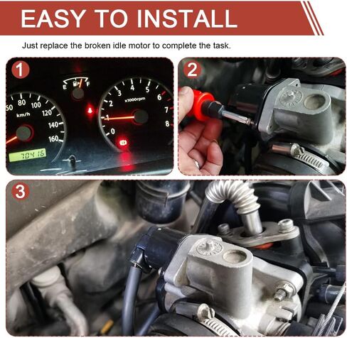 Car Idle Speed Control Valve, Idle Air Control Valve, Throttle Stepper Motor for Stable Engine Operation, Vehicle Modified Repair Accessories Compatible with King Kong, Replace OEM#90380 10526 in Saudi Arabia