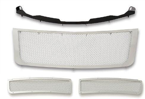 APS Compatible with Chrysler PT Cruiser 2006-2010 Main Upper Lower Bumper Stainless Steel Chrome Mesh Front Grill Grille Insert Combo R71177T in Saudi Arabia