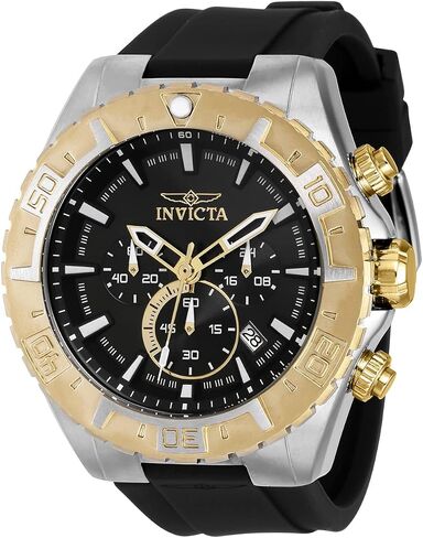 Invicta Aviator Men 49mm Stainless Steel Steel Black dial VK63A Quartz in Saudi Arabia
