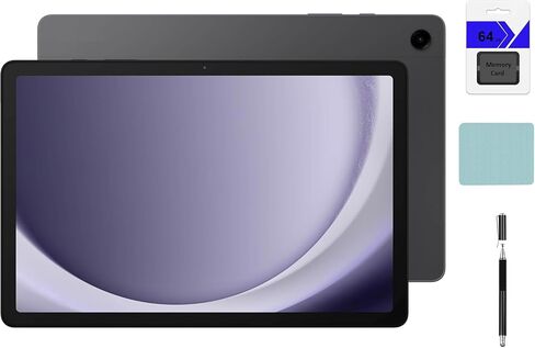 Samsung Galaxy Tab A9+ 11 inch 256GB Android WiFi Tablet, Big Screen, Quad Speakers, Upgraded Chipset, Multi Window Display, Slim, Light, Durable Design, Graphite with Accessories in Kuwait