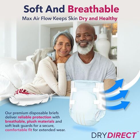 ملابس داخلية دراي دايركت بريميير بلس للاستعمال مرة واحدة - كبيرة (علبة بها 40 قطعة) in Kuwait