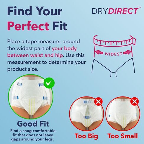 ملابس داخلية دراي دايركت بريميير بلس للاستعمال مرة واحدة - كبيرة (علبة بها 40 قطعة) in Kuwait