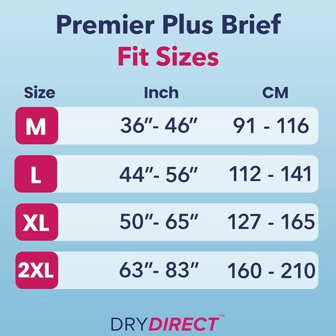 ملابس داخلية دراي دايركت بريميير بلس للاستعمال مرة واحدة - كبيرة (علبة بها 40 قطعة) in Kuwait