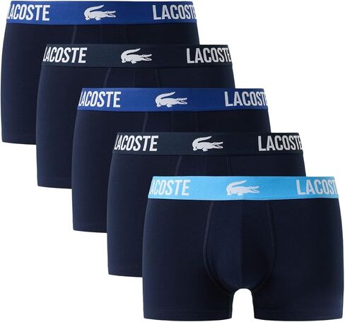 Lacoste mens Cotton Stretch Croc Trunks, 5-pack (Amazon Exclusives) in Saudi Arabia
