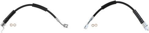 2X Front Brake Hydraulic Hose Brakes Lines For Jeep Wrangler 1997 1998 1999 2000 2001 2002 2003 2004 2005 2006 For Jeep TJ 1997 1998 1999 2000 2001 2002 2003 2004 2005 2006 in Saudi Arabia