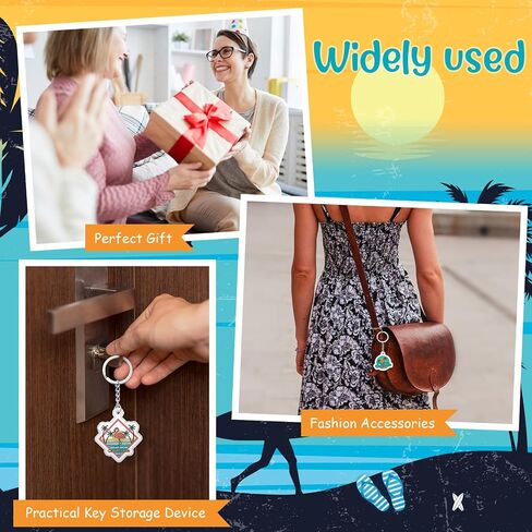 18/54Pcs Acrylic US Keychain Bulk USA City States Key Ring Florida California Chicago San Francisco Gift Souvenir in Saudi Arabia