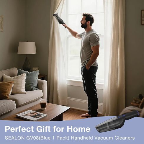 Handheld Vacuum Cordless, Rechargeable Car Vacuum Cleaner with 25 Mins Runtime, Mini Hand Vacuum with 10000 Pa Powerful Suction in Kuwait