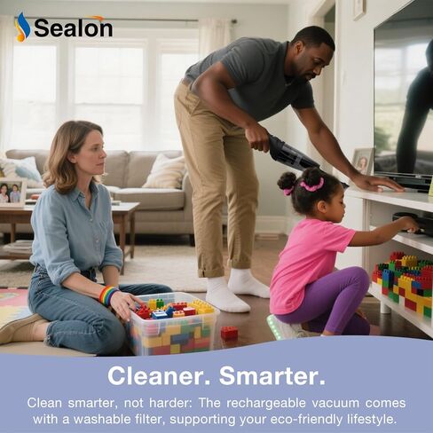 Handheld Vacuum Cordless, Rechargeable Car Vacuum Cleaner with 25 Mins Runtime, Mini Hand Vacuum with 10000 Pa Powerful Suction in Kuwait