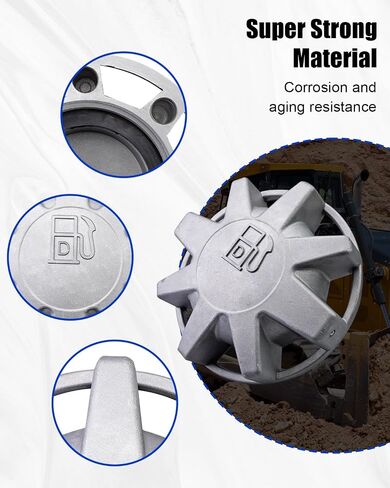 AT156445 Fuel Cap Fit for John Deere Crawler Dozer Crawlers 550 555 Backhoe 310D 315D Skidsteer 540E 640E 740E 548E Elevating Scraper 762B 862B Articulated Dump Truck 250C B25C Replace T50842 in Saudi Arabia