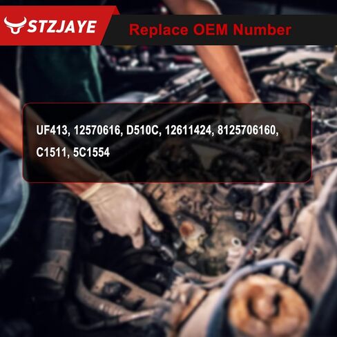 مجموعة من 8 ملفات إشعال مربعة متوافقة مع Silverado 1500 لـ Avalanche لـ Tahoe لـ Suburban لـ Yukon لـ Sierra لـ Impala 2007-2011، استبدال الملف UF413 12570616 12611424 in Saudi Arabia