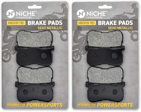 NICHE Brake Pad Set for Harley-Davidson Tri Glide Ultra Freewheeler 41300033 41300027 Front Rear Semi-Metallic in Saudi Arabia