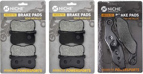 NICHE Brake Pad Set for Harley-Davidson Tri Glide Ultra Freewheeler 41300033 41300027 Front Rear Semi-Metallic in Saudi Arabia
