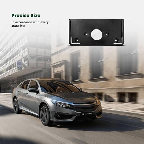 إطار لوحة الترخيص الأمامي YHTAUTO مع براغي متوافق مع Buick Lacrosse 2010-2013، دعامة لوحة ترخيص بلاستيكية سوداء ممتصة للصدمات، بدون حامل لوحة ترخيص مثقاب in Saudi Arabia