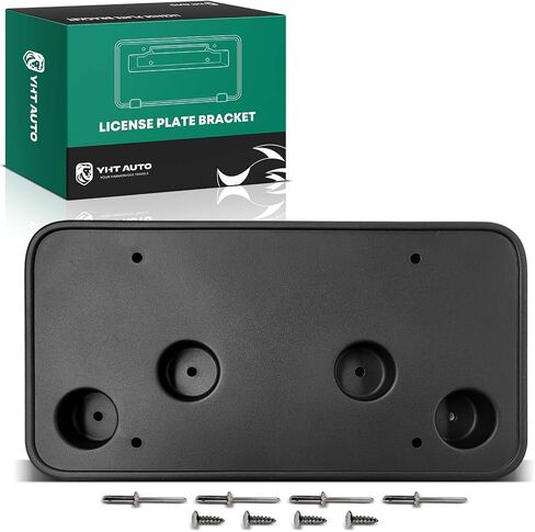 YHTAUTO Front License Plate Frame w/Screws Compatible with Buick Envision 2019-2020, Plastic Black Bumper License Plate Bracket, No Drill Licence Plate Holder in Saudi Arabia