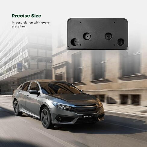 YHTAUTO Front License Plate Frame w/Screws Compatible with Buick Envision 2019-2020, Plastic Black Bumper License Plate Bracket, No Drill Licence Plate Holder in Saudi Arabia
