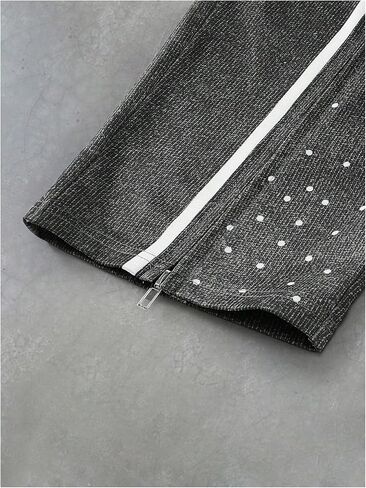 GORGLITTER Men's Letter Graphic Baggy Sweatpants Y2K Wide Leg Drawstring Acid Washed Track Pants with Pockets Streetwear in Saudi Arabia
