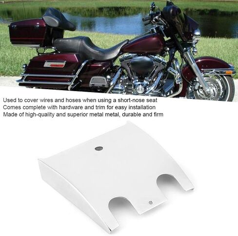 Dash Panel, Motorcycle Dash Extension Panel Drag Fuel Cover Fit for FLTR FLTCU I FLHT(Silver) in Saudi Arabia