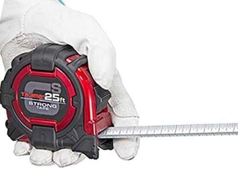 TAJIMA Tape Measure - 25 ft / 7.5 m x 1-1/16 inch GS-Lock Measuring Tape with Dual Metric/Standard Scale & Acrylic Coated Blade - GS-25/7.5MBW in Saudi Arabia