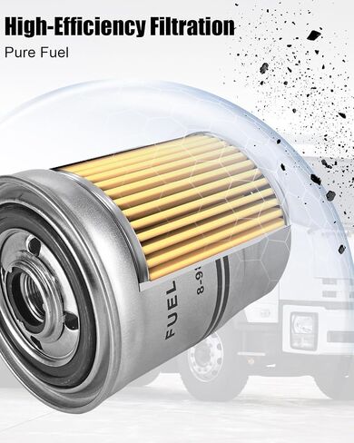 Diesel Fuel Filter Fit for Isuzu HTR HVR NPR NPR-HD NPR-XD NQR NRR REACH FTR FVR 4HK1 6HK1 4JJ1 5.2L 7.8L 3.0L, Replace 8980374810 8-94369299-0 8-94369199-1,1PCS in Saudi Arabia