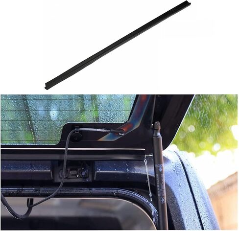 Tailgate Window Rain Gutter Deflector Strip Jku Upper Rear 2pcs Roof Rainwater Shield Diversion Slot 1 Piece for Jeep for Wrangler 2007-2020 for Wrangler JK 2018 Black TWRGDSFJW2JJJ in Saudi Arabia