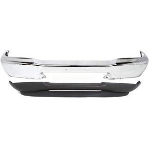Garage-Pro Bumper Kit for Ford Ranger EV XL XLT 1998-2000 Front RWD Chrome Steel w/o Molding Holes For Models Without Fog Lights Replaces # XL5Z17757BA FO1002361 F87Z17626AAA FO1095167 in Kuwait