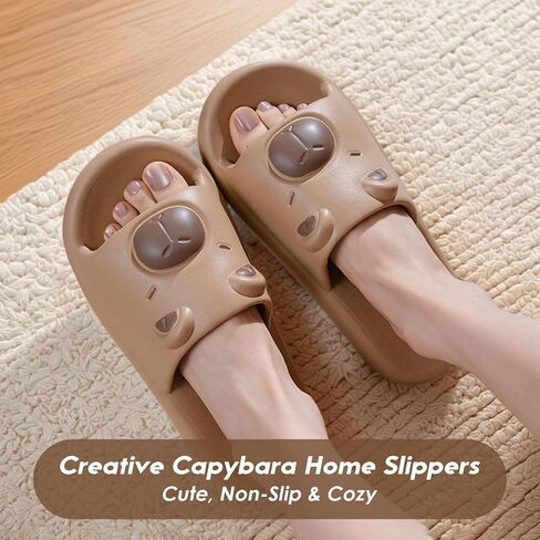 3D Bear Slippers, Comfortable EVA Slip-On Slippers for Indoor Use, Lightweight and Stylish Casual Footwear in Saudi Arabia