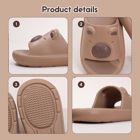 3D Bear Slippers, Comfortable EVA Slip-On Slippers for Indoor Use, Lightweight and Stylish Casual Footwear in Saudi Arabia