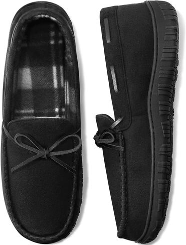 CareBey Men Slippers Indoor Outdoor Slip on Comfortable House Shoes Plush Moccasin Slipper for Men in Saudi Arabia