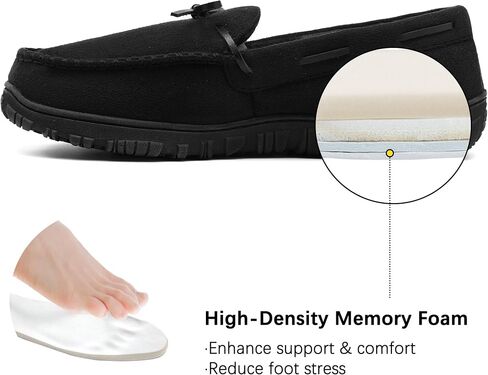 CareBey Men Slippers Indoor Outdoor Slip on Comfortable House Shoes Plush Moccasin Slipper for Men in Saudi Arabia