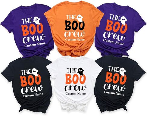 Boo Crew Custom Name Halloween Shirts - Matching Family Party Shirts in Saudi Arabia