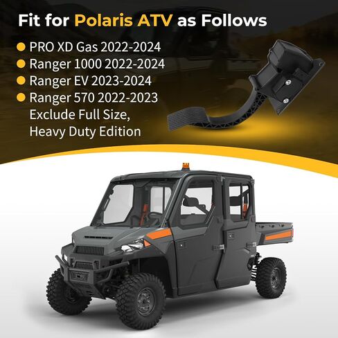 M MATI 4080107 دواسة الوقود دواسة الغاز للقدم لبولاريس رينجر 1000 570 2022-2024 رينجر EV 2023-2024 PRO XD Gas 2022-2024 in Saudi Arabia