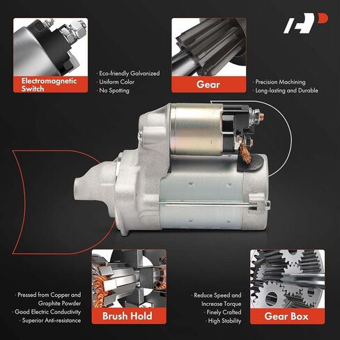 A-Premium Starter Motor Compatible with Scion xD 2008 2009 2010 2011 2012 2013 2014 1.8L, 12V 1.5KW 10-Teeth Clockwise, Replace# 2810037040, 4280004940 in Saudi Arabia