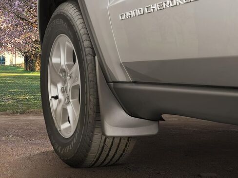 WeatherTech Custom No Drill Splash Guard Mudflaps لشاحنة رام 2500/3500، رام 2500/3500 (حاجز مشاعل، مزدوج) - مجموعة أمامية وخلفية (110109-120116)، أسود in Saudi Arabia